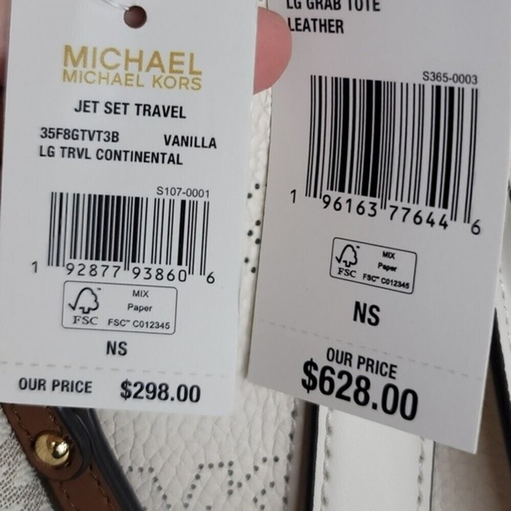 🎀 Michael Kors 3 SET Matching Shoulder Bag Tote Handbag Wallet Charm Pom NWT - Picture 9 of 14
